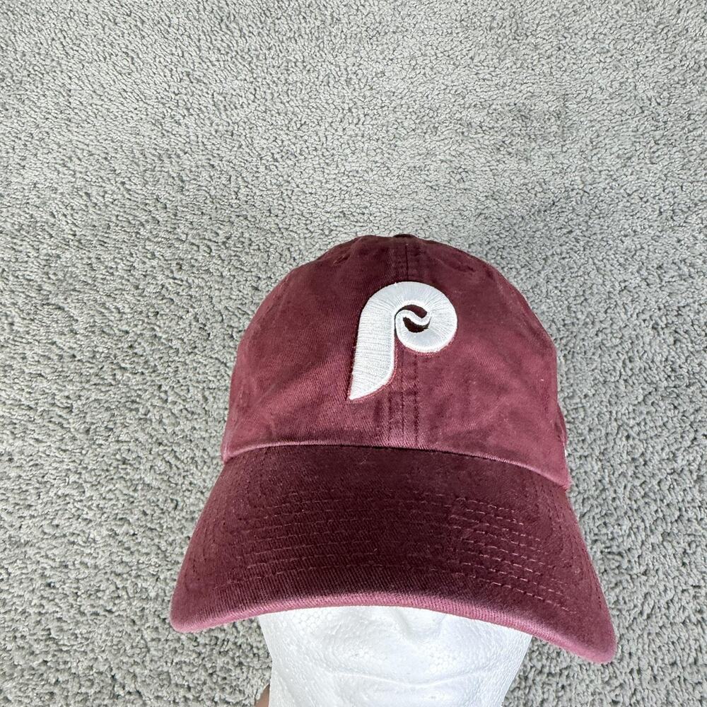 Philadelphia Phillies Hat Cap Strap Back Mens One Size Red MLB Baseball '47